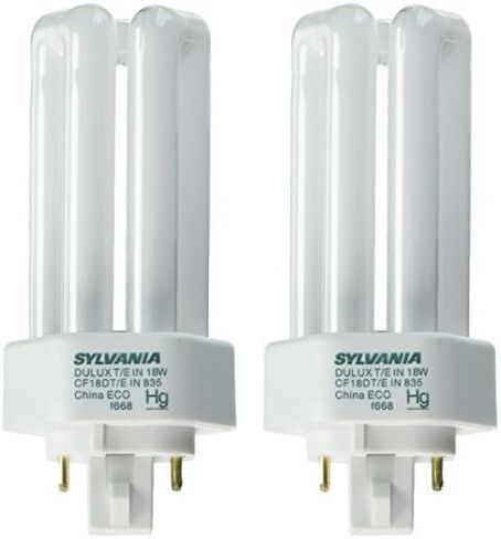 Sylvania 20672 Compact Fluorescent 4 Pin Double Tube 3500K, 18-watt in Kuwait