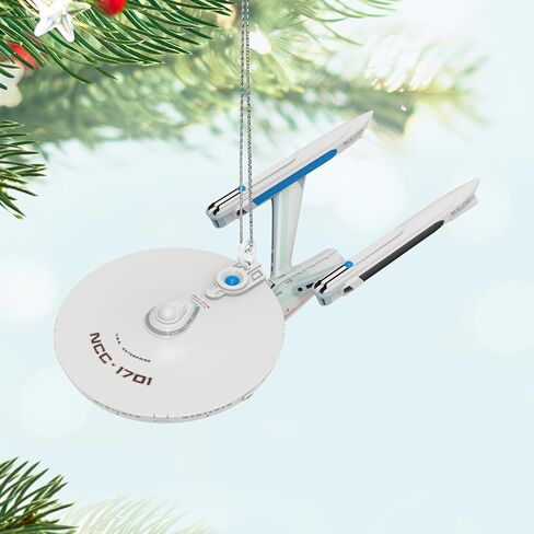Hallmark Keepsake 0.4" Mini Christmas Ornament 2024, Star Trek: The Motion Picture U.S.S. Enterprise NCC-1701 Refit, Gifts for Trekkies in Saudi Arabia