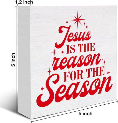 Christmas Highland Cow Decorations Mooey Christmas Wooden Box Sign for Winter Xmas Holiday Home Desk Shelf Decor 5 X 5 Inches in Kuwait