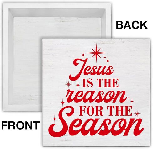 Christmas Highland Cow Decorations Mooey Christmas Wooden Box Sign for Winter Xmas Holiday Home Desk Shelf Decor 5 X 5 Inches in Kuwait