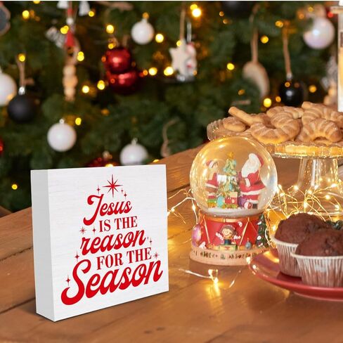 Christmas Highland Cow Decorations Mooey Christmas Wooden Box Sign for Winter Xmas Holiday Home Desk Shelf Decor 5 X 5 Inches in Kuwait