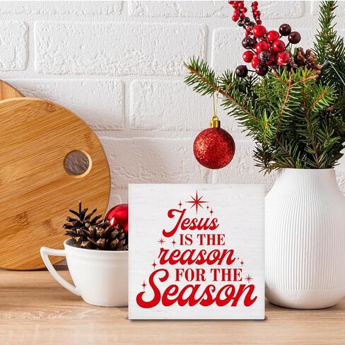 Christmas Highland Cow Decorations Mooey Christmas Wooden Box Sign for Winter Xmas Holiday Home Desk Shelf Decor 5 X 5 Inches in Kuwait