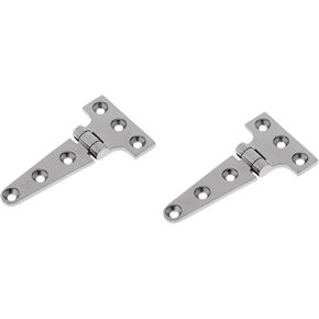 Two Marine Grade Extra Heavy Duty Cast Stainless Steel "T" Hinges 8"