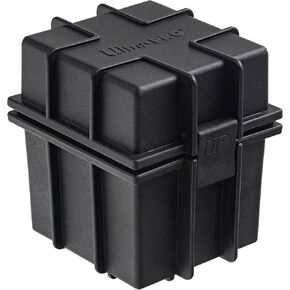 Ultra PRO - Black Stackable Deck Box - Protect & Store up to 100 Standard Size Sports Cards, Gaming Cards, Trading Cards, Or Any Other Collectible Standard Size Cards, Protect Against The Elements