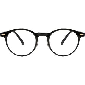 FEISEDY Vintage Round Blue Light Blocking Glasses for Women Men TR90 Frame Clear Computer Eyewear B9086