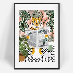 Funny Bathroom Dachshund Dog Wall Art Dog Sitting On Toilet Reading Newspaper Prints Trendy Black And White Hilarious Animals Canvas Posters For Bedroom Dorm Hotel Aesthetic Decor 8x10in Unframe