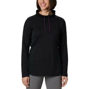Columbia Women's Omni-Wick Cowl Neck Active Top, Black, Large