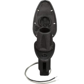 Attwood 910T2PSB-7 LightArmor™ 910R Series Teardrop Plug-in Light Base — for All-Around Pole Light, 2-Pin, Black Stainless Cover
