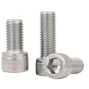 M2.5x8mm Socket Head Cap Screws Bolts, 304 Stainless Steel 18-8, Allen Socket Hex Drive, Full Thread, Bright Finish, Pack of 50