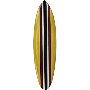 Zeckos Set of 3 Colorful Wooden Striped Surfboard Wall Decor Hangings - Coastal Beach Art - 32 Inches Long - Retro Style - Perfect for Bedrooms and Bathrooms
