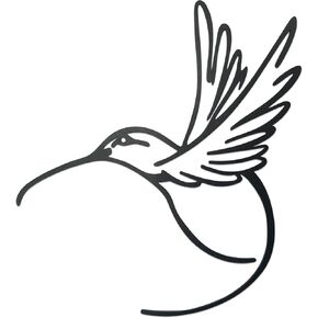 AWISBI معدن الطنان جدار ديكور ماتي الأسود الطنان جدار الفن ديكور الحد الأدنى الفن خط الطيور المعدنية جدار الفن ديكورات للمنزل معدن الطيور جدار ديكور للفناء الشرفة ديكور داخلي في الهواء الطلق