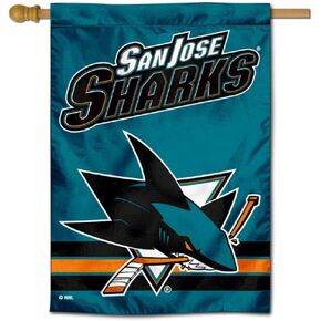 WinCraft San Jose Sharks Double Sided Banner House Flag