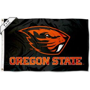 College Flags & Banners Co. Oregon State Beavers 6x10 Feet Black Flag