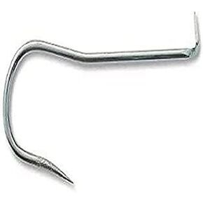 Mustad Gaff Hook, Barbless, Bent Back Shank W/Tapered Spike 3/0