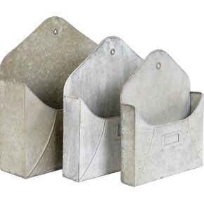 شركة ريد مجموعة من 3 صناديق تخزين بجيب جداري معدني مجلفن مثبتة على الحائط (9 بوصة، 11 بوصة، 13 بوصة) in Kuwait