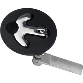 MARINE CITY Nylon Round Hatch 316 Stainless Steel Flush Pull Stem Latch Marine Grade T-Handle for Fishing Boat, Yacht Marine Accessories