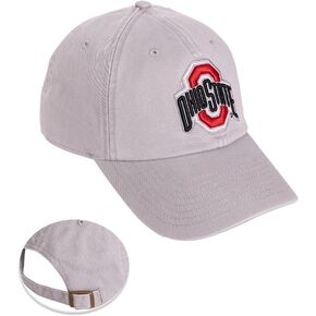 Desert Cactus The Ohio State University Baseball Hat OSU Buckeyes Brimmed Embroirderd Hats Cap Adjustable Cloth Strap Adult (Style N1) Gray