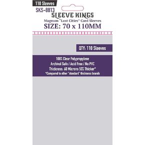 Sleeve Kings Magnum Lost Cities Card Sleeves (70x110mm) - 110 Pack, 60 Microns