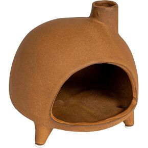 Creative Co-Op Decorative Stoneware Incense Chimney, Terra-Cotta