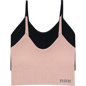 RBX Active Women's Bralette Multipack Everyday Low Impact Yoga Lounge Bra 2-Pack