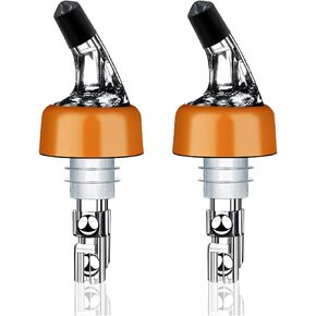 2 Pack Automatic Measured Bottle Pourer Spout - Quick Shot Spirit Measure Liquor Pourer with Dust Caps, Measuring Wine Spouts Dispenser for Cocktail Home Bar (1.0oz/30ml -2 Pack)