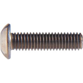 44006 1/4-20 x 5/8-Inch Button Socket Cap Screw, Stainless Steel, 10-Pack