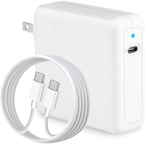 MacBook Pro Charger 96W USB C Charger Power Adapter Compatible with MacBook Pro MacBook Air Charger iPad Pro LED Indicator 5A USB-C to C Cord