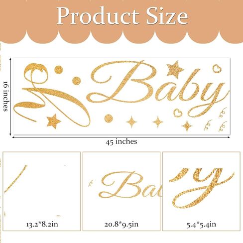 Cloud Baby Backdrop for Baby Shower - Cloud Nine Baby Shower Party Decor Stickers Wall Decals for Gender Reveal, Welcome Baby Sign Wall Decoration for Arch Backdrop in Kuwait