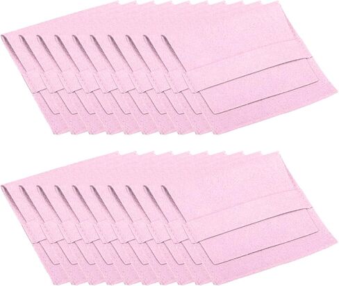 PATIKIL 8x8cm Jewelry Pouches with Band, 20 Pack Microfiber Jewelry Pouches Portable Soft Storage for Necklace Bracelet Earring Watch Rings Brooch, Pink in Saudi Arabia