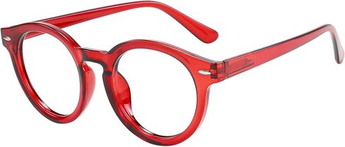 Blue Light Blocking Glasses for Women and Men Oval Red in Saudi Arabia