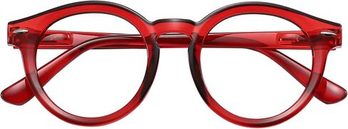 Blue Light Blocking Glasses for Women and Men Oval Red in Saudi Arabia