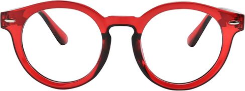 Blue Light Blocking Glasses for Women and Men Oval Red in Saudi Arabia