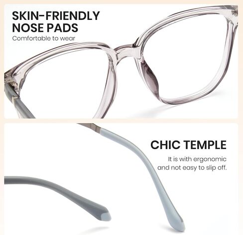 Cyxus نظارات الضوء الأزرق كبيرة الحجم للنساء والرجال نظارات الكمبيوتر مكافحة الأزرق حاصرات الألعاب القراءة تقليل إجهاد العين 8159 in Kuwait