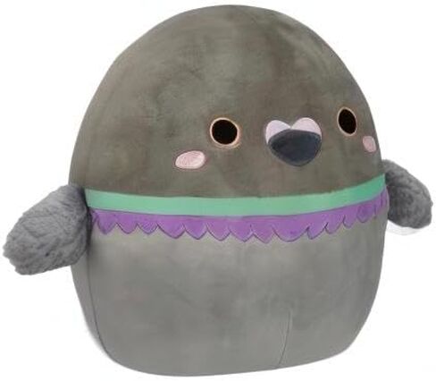 Squishmallows Original 14-Inch Ottilie Grey Pigeon with Fuzzy Wings - Official Jazwares Large Plush in Saudi Arabia