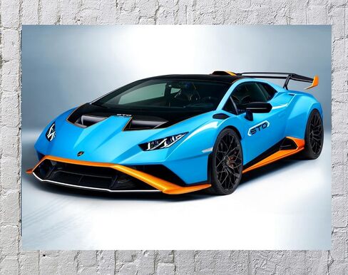 Lamborghini Aventador Tron Modified Customized Car Art 20''x16'' Unframed Poster Print (D) in Saudi Arabia