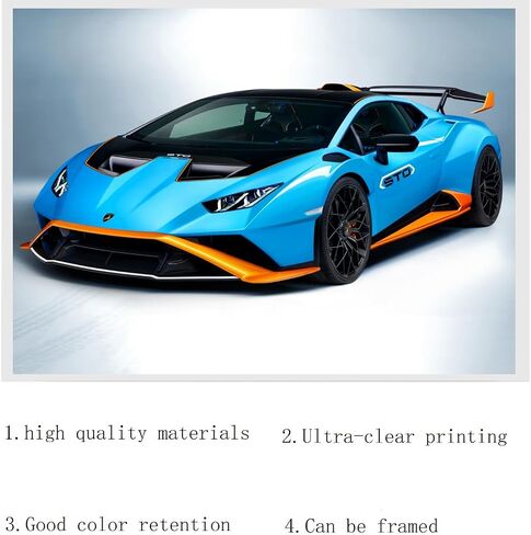 Lamborghini Aventador Tron Modified Customized Car Art 20''x16'' Unframed Poster Print (D) in Saudi Arabia