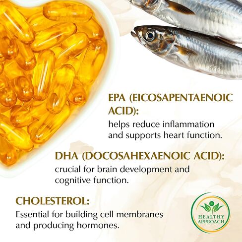 Fish Oil 2000mg - Omega 3 Fish Oil Supplements for Women w/DHA EPA & Fatty Acids | Low-Odor Fish Oil Omega 3 Supplements | Non-GMO & Non-Dairy 60 Soft Gel Capsules 30 Servings in Saudi Arabia