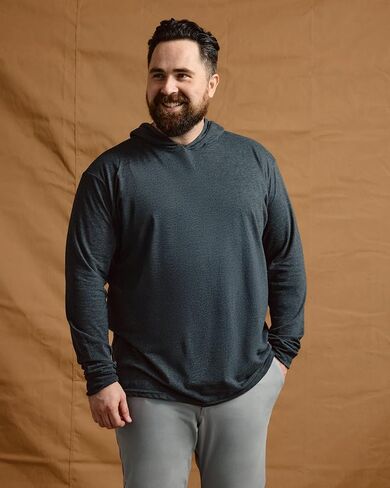 INTO THE AM Men's Lightweight Hoodie Shirts S - 4XL Athletic Long Sleeve Hooded T Shirts for Men in Saudi Arabia