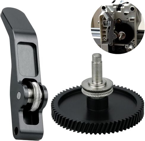 A1 Mini Extruder Gear, with Aluminum Alloy Handle,A1 Mini xirbbo Extruder Gear Assembly CNC POM Nano Coated Hardened Steel for Bambu Lab A1 Mini Extrusion Head Gear 3D Printer Accessory in Kuwait