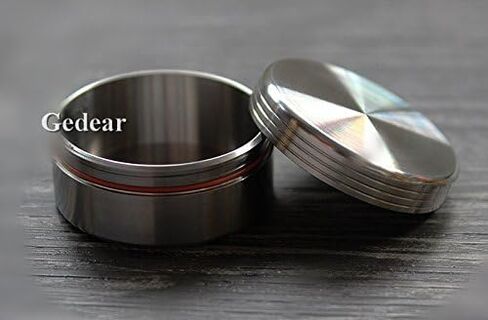 Titanium Round Waterproof Pill Box Capsule Tablet Storage Medicine Box Snuff Box Containers for Contact Lenses in Saudi Arabia