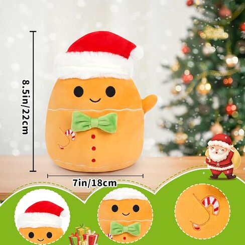 Christmas Plush Puppy Stuffed Animal Toy,White Puppy Dog with Gift Box Plush Pillow,Cute Christmas Party Decor,Christmas Birthday Gifts for Kids,Boys,Girls,Adult in Saudi Arabia