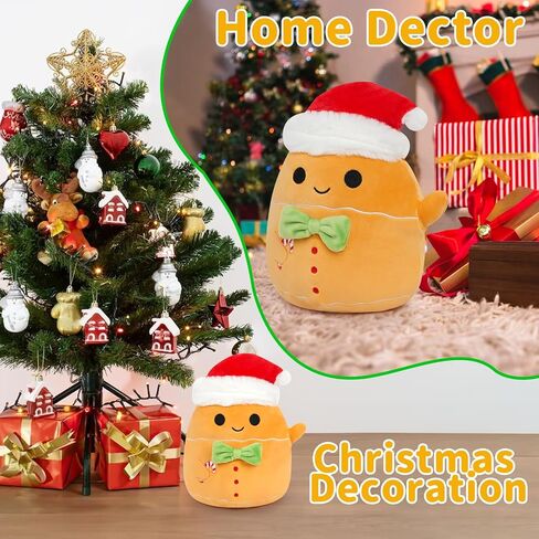 Christmas Plush Puppy Stuffed Animal Toy,White Puppy Dog with Gift Box Plush Pillow,Cute Christmas Party Decor,Christmas Birthday Gifts for Kids,Boys,Girls,Adult in Saudi Arabia