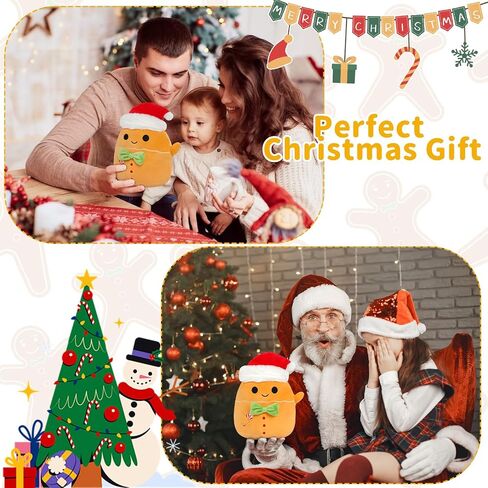 Christmas Plush Puppy Stuffed Animal Toy,White Puppy Dog with Gift Box Plush Pillow,Cute Christmas Party Decor,Christmas Birthday Gifts for Kids,Boys,Girls,Adult in Saudi Arabia