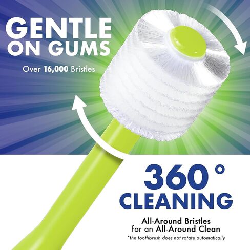 Brilliant Oral Care Child Toothbrush with Soft Bristles and Round Head, for a Kid Approved, Easy to Use All-Around Clean Mouth, Ages 2-5 Years, Assorted Colors, 5 Pack in Kuwait