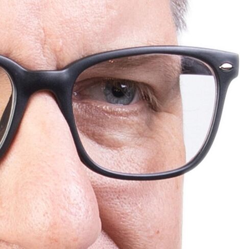 نظارات Vibz Blue Light Blocking للنساء والرجال، غير تصحيحية، تستخدم مع العدسات اللاصقة، مضادة للوهج، عدسات شفافة، أسود غير لامع in Saudi Arabia