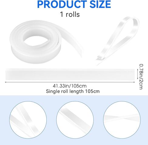 2 Roll Rubber Squeegee Replacement Blades, 41 Inch Squeegee Blade Silicone Squeegee Rubber Replacement Black Squeegee Scrubber Squeegee Refill Blades Head for Windows, Glass Cleaning, Shower Doors in Saudi Arabia