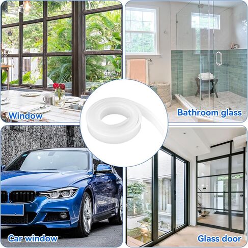 2 Roll Rubber Squeegee Replacement Blades, 41 Inch Squeegee Blade Silicone Squeegee Rubber Replacement Black Squeegee Scrubber Squeegee Refill Blades Head for Windows, Glass Cleaning, Shower Doors in Saudi Arabia