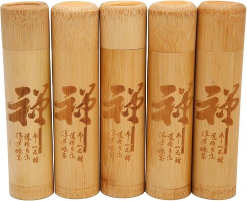 5Pcs Bamboo Scattering Urns Tube, Small Cremation Ashes Keepsake, Ash Scattering Containers for Dog Cat Baby Ashes, Ashes Keepsake in Saudi Arabia