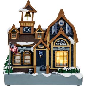 FOCO NCAA Team Logo Light Up Collectible Resin Holiday Village