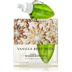 Bath and Body Works Vanilla Bean Noel Wallflowers Home Fragrance Refill 2 Bulbs